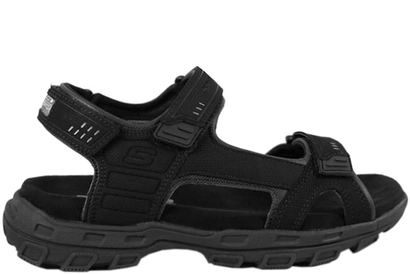 SKECHERS GARVER-LOUDEN SORT SANDAL