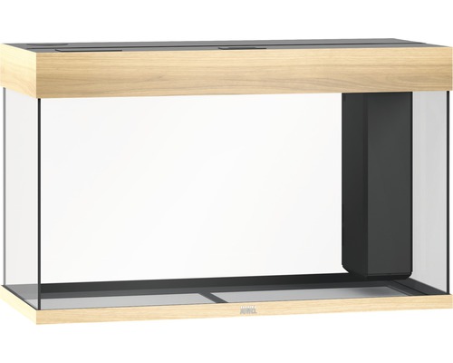 JUWEL Rio 125 aquarium met LED-verlichting, pomp, filter, verwarming (zonder kast), licht hout