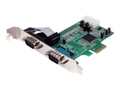 StarTech.com 2 Port Native PCI Express RS232 Serial Adapter Card with 16550 UART (PEX2S553) - Seriel adapter - PCIe lavprofil - RS-232 x 2 - for P/N: BNDTB10GI, BNDTB210GSFP, BNDTB310GNDP, BNDTB410GSFP, BNDTB4M2E1, BNDTBUSB3142