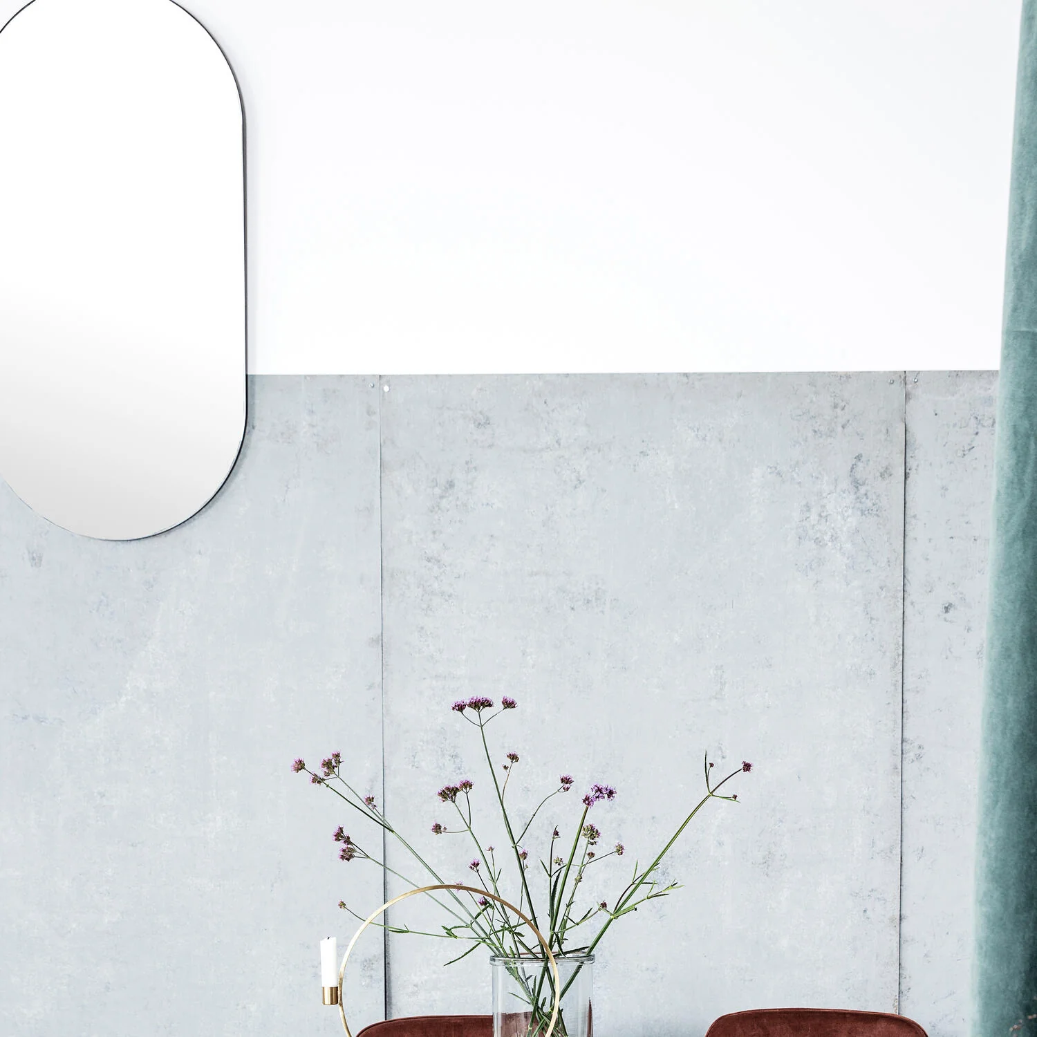 House Doctor  Walls oval spejl, klar - 50x100 cm