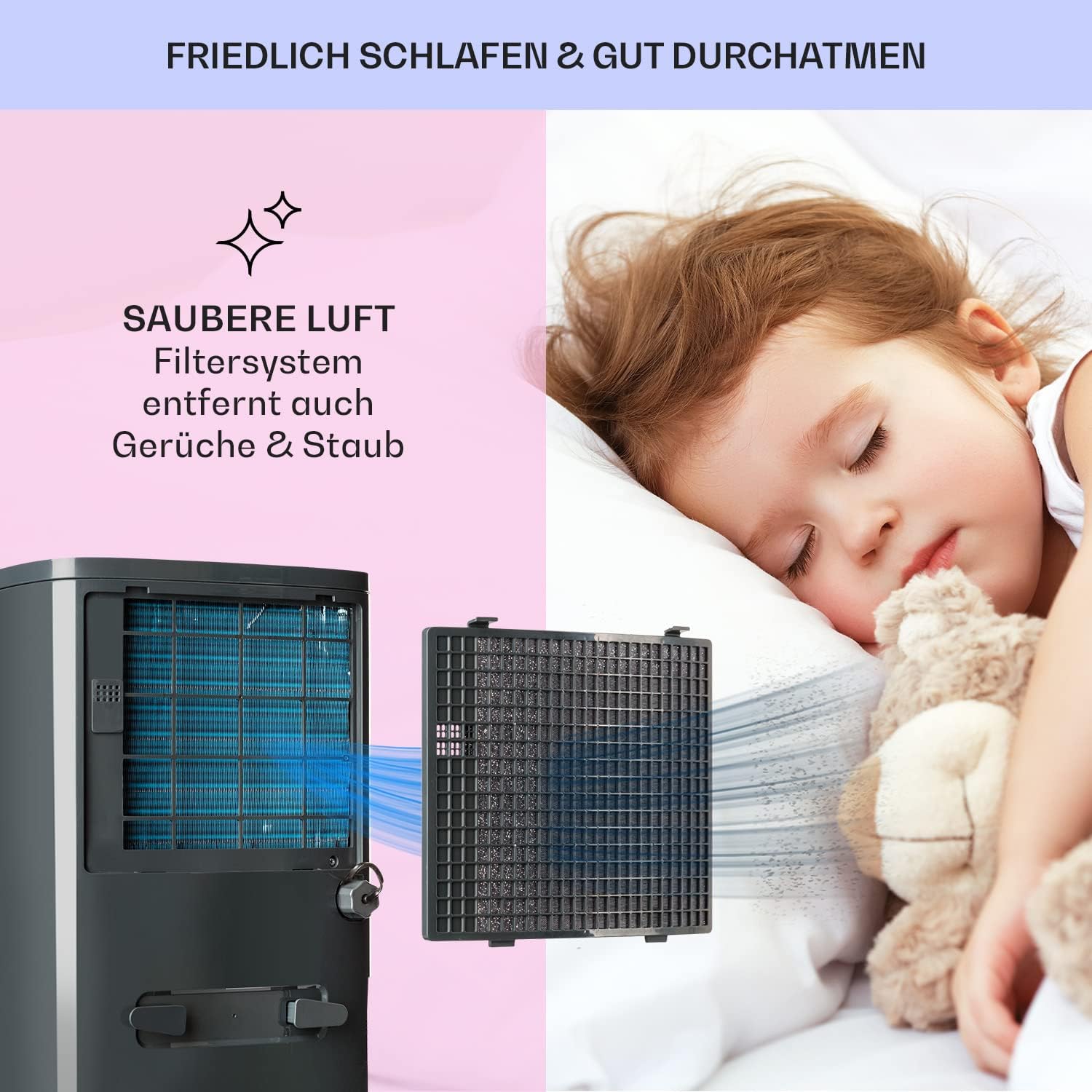 Klarstein Luftentfeuchter & Luftreiniger Elektrisch, 20 L Raumentfeuchter Klein für Wohnung Schlafzimmer Badezimmer Keller, Effizienter Bad/Raum Entfeuchter, Elektrischer & Kleiner Luftentfeuchter