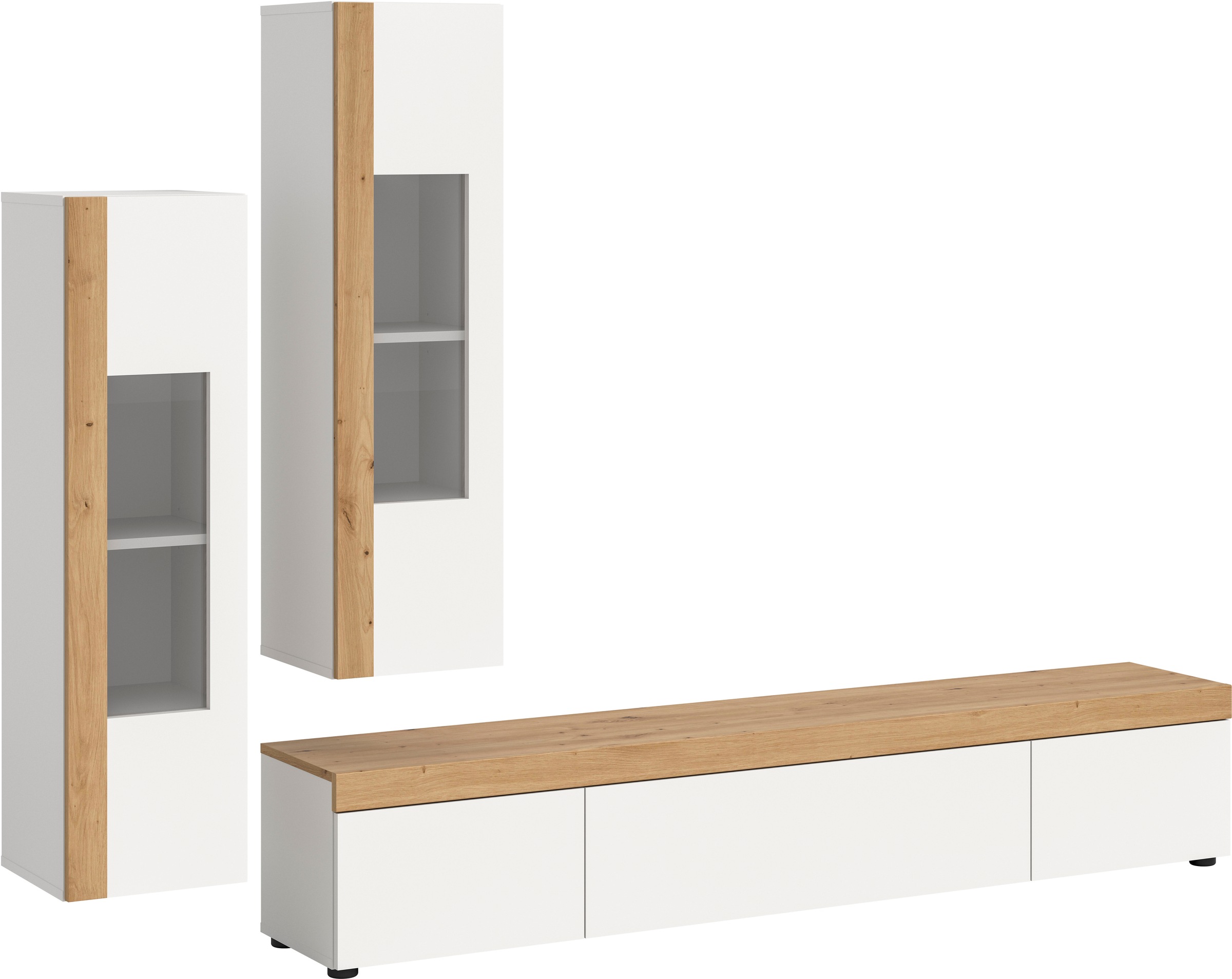 INOSIGN Wohnwand »Svala, Breite 180 cm, Wohnkombination« Set, 3 Stk. tlg.