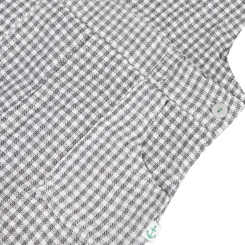 Salopette en coton à carreaux grise bébé garçon Absorba Aucune nuance