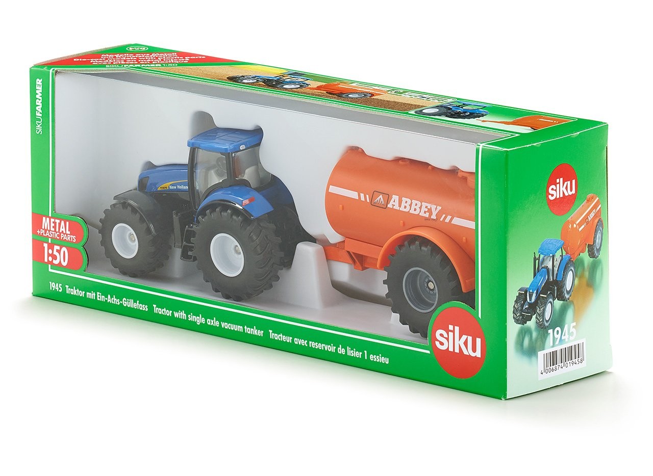 Siku - 1:50 Traktor m Enakslet Slamsuger