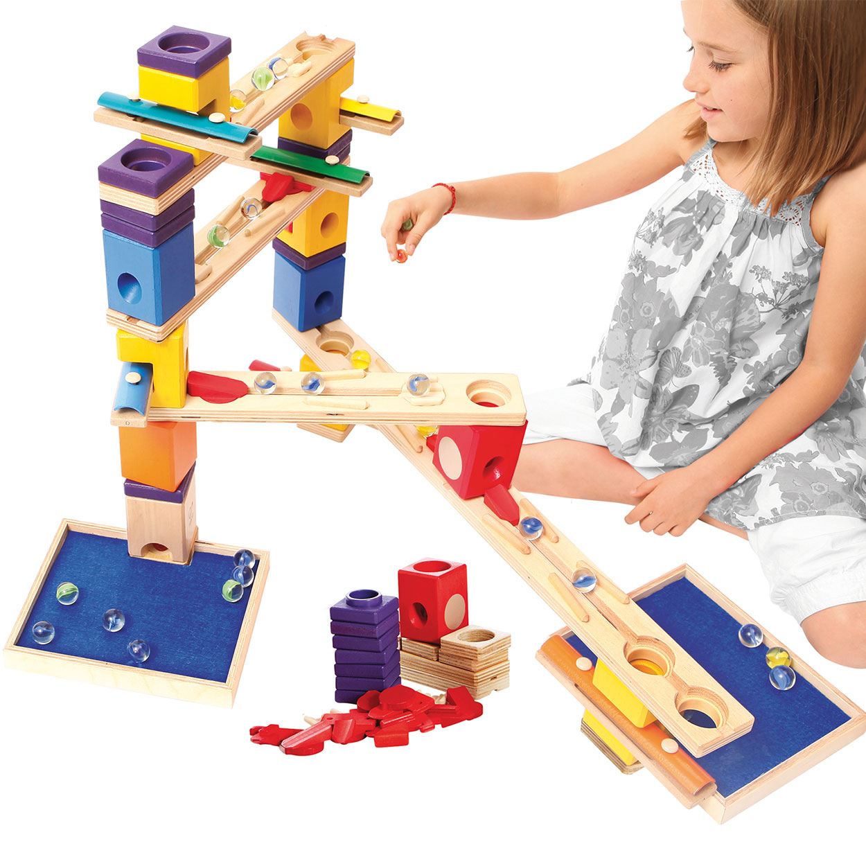 Quadrilla Houten Knikkerbaan Music Motion, 97dlg.