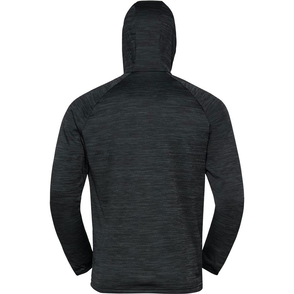 Odlo Mid Layer Hoody Run Easy Warm Herren black melange