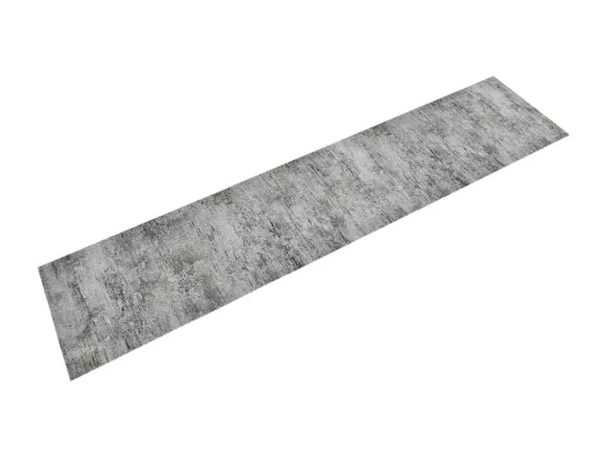 Tapis de cuisine lavable impression béton 60x300 cm velours