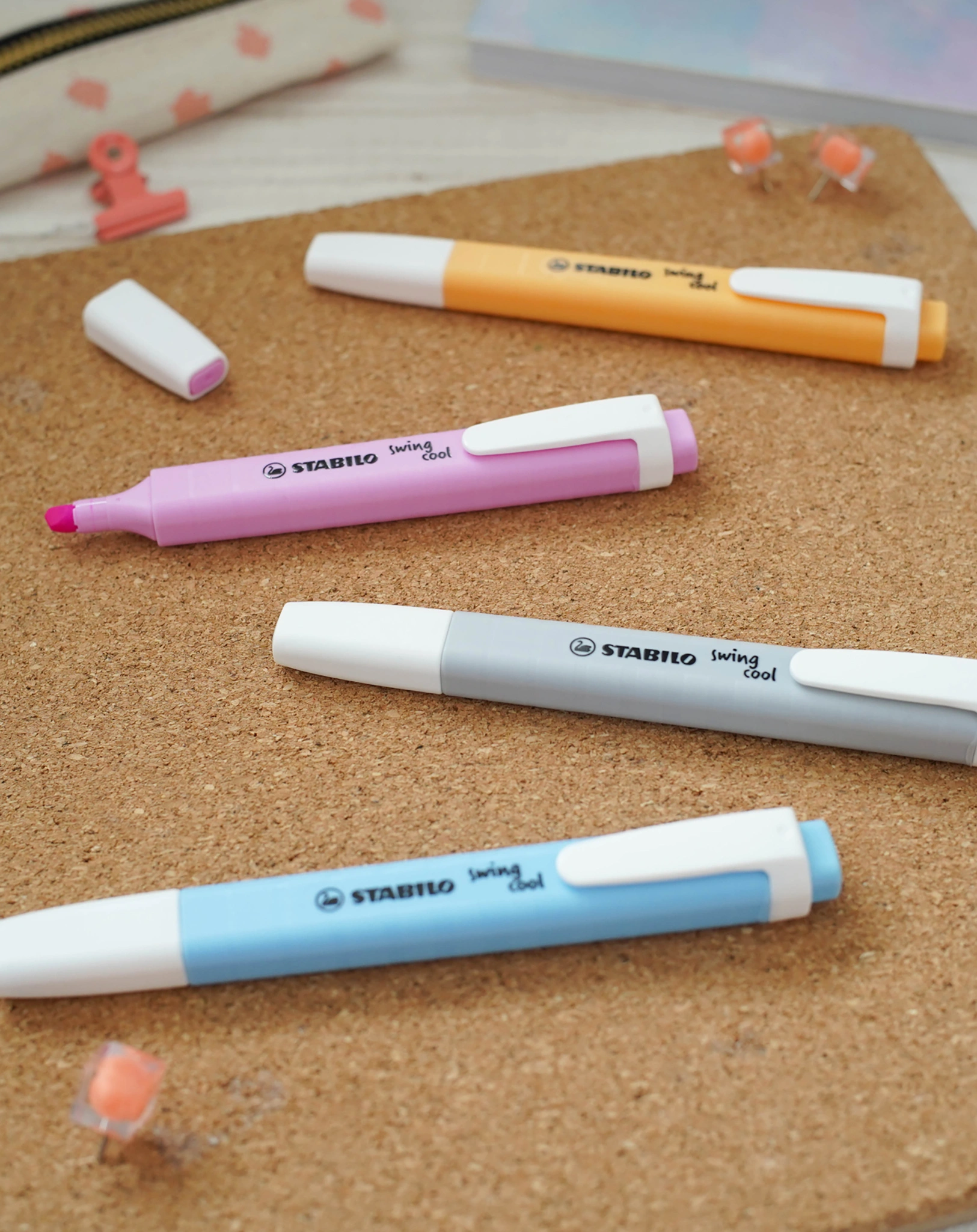 Textmarker STABILO® swing cool Pastel 4er-Pack