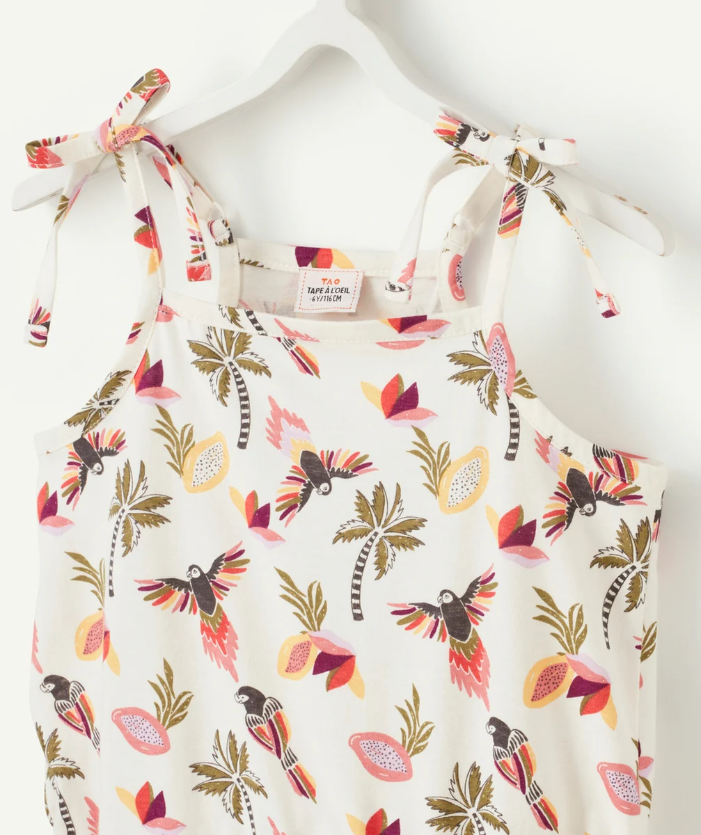 COMBISHORT FILLE EN FIBRES RECYCLÉES IMPRIMÉ COLORÉ