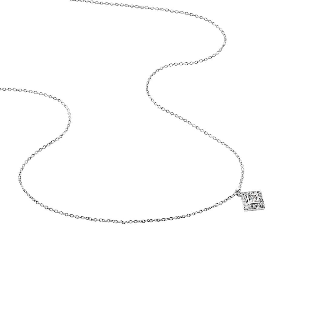 Collier Ysambre Argent Blanc Oxyde De Zirconium