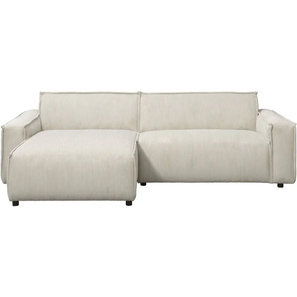 Bank Brooklyn met chaise longue links - Soop - crème