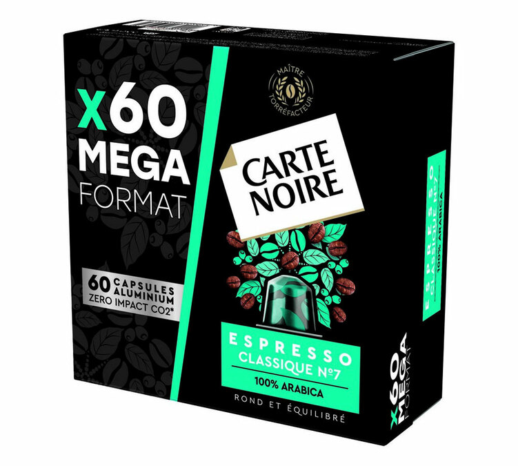 60 Capsules  compatibles Nespresso® - Espresso Classique n°7 - CARTE NOIRE
