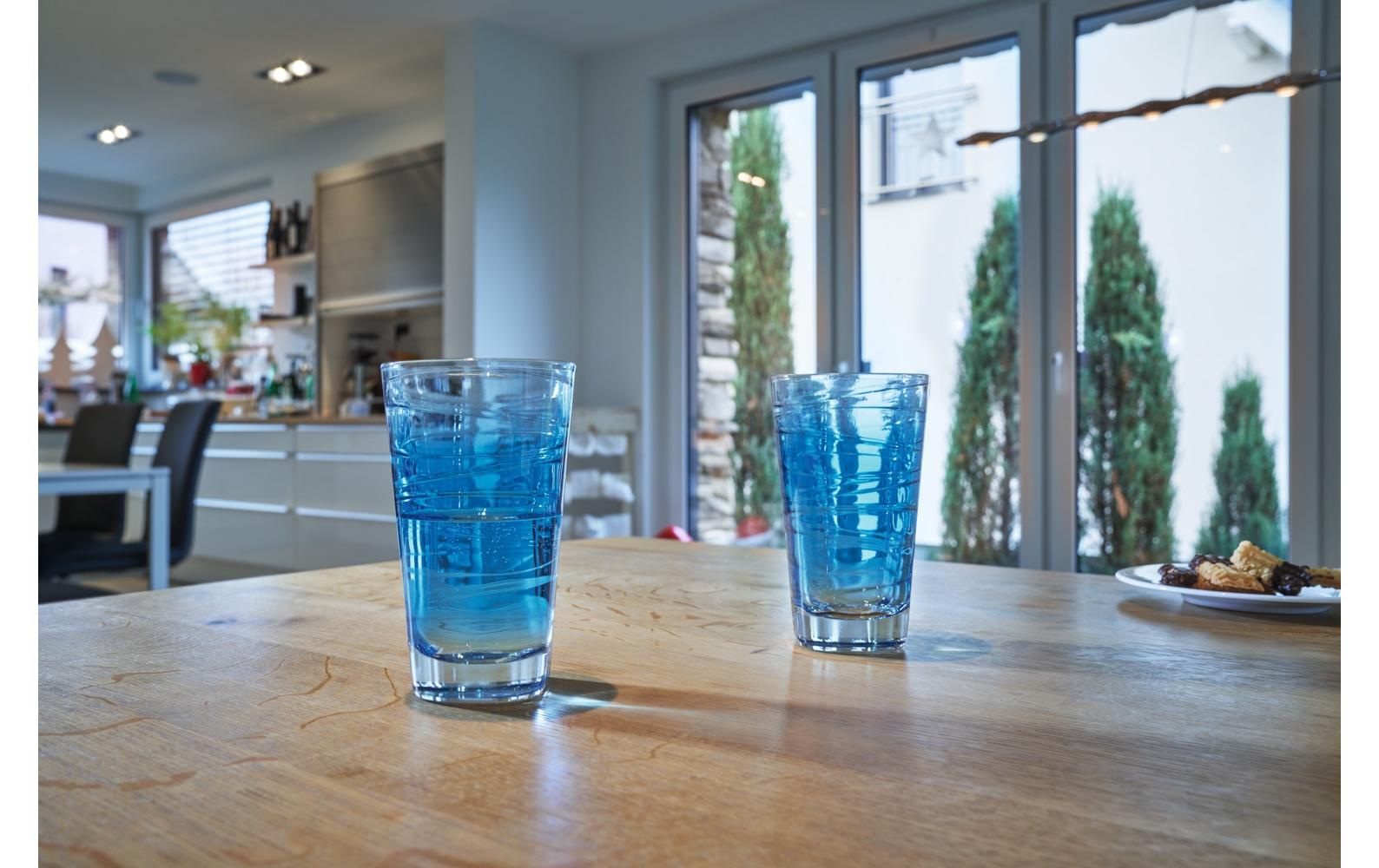 Trinkglas Vario Struttura 280 ml, 6 Stück, BlauGläser-Set