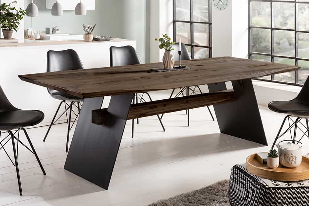 Design Esstisch GRAND OAK 240cm smoke Eiche Massivholz