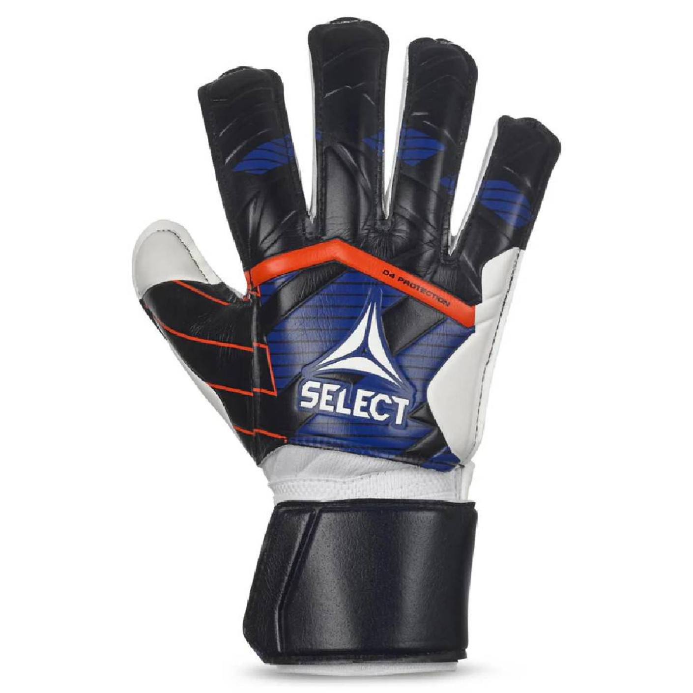 Select 04 Protection Keepershandschoenen Zwart Wit Donkerblauw Oranje
