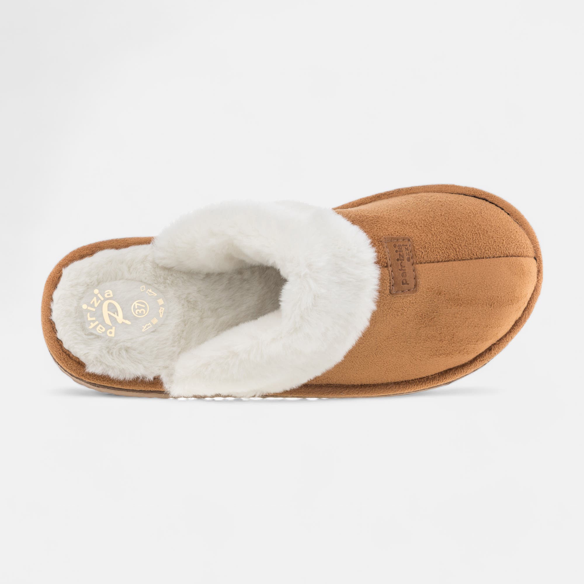 Pantoufles mules Femme cognac