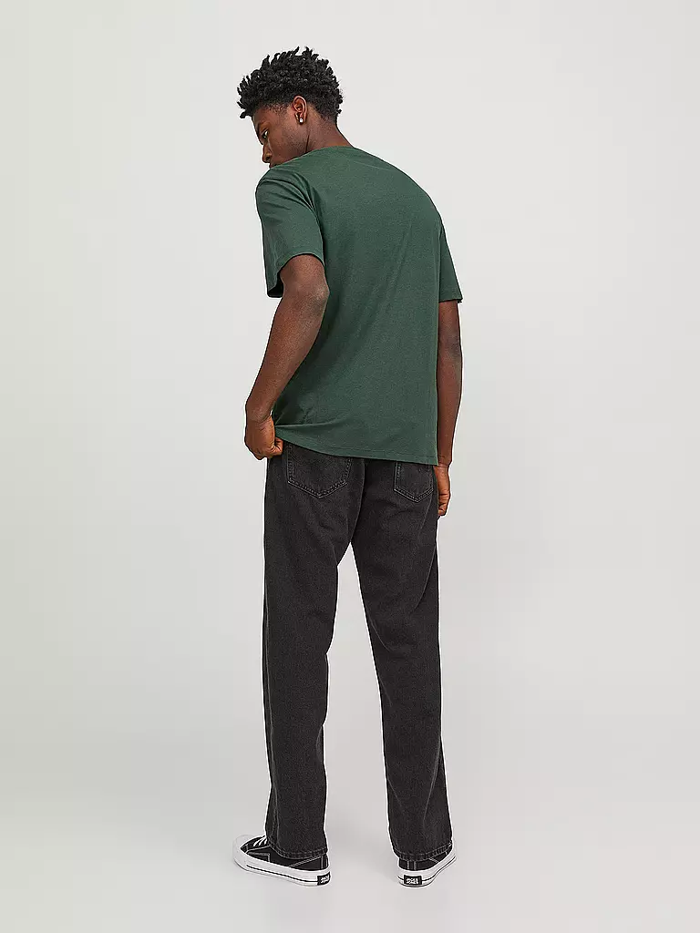 JACK & JONES T-Shirt  JJEJOSH dunkelgrün