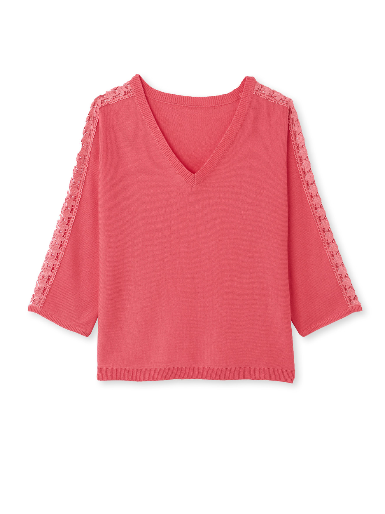 Pull guipure