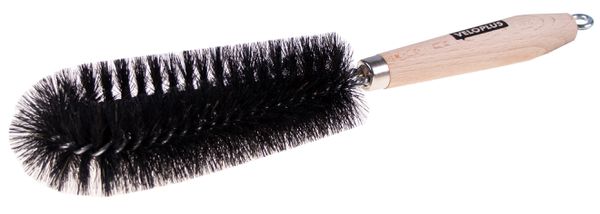 PETRUS VELOBÜRSTE für Felgen, Naben und Zwischenräume  schwarz  30CM
