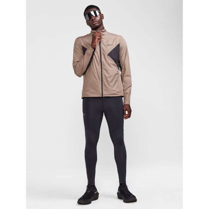 Craft Herre Lange tights ADV Essence Zip Tights Sort
