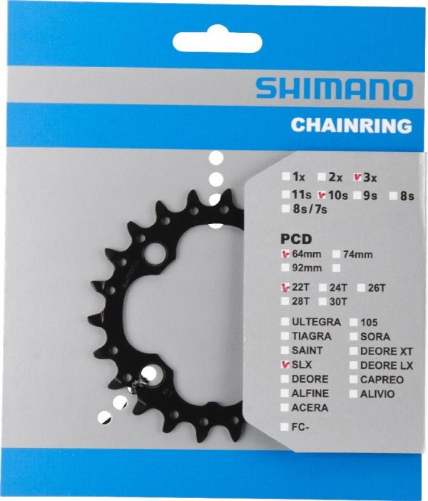 Shimano SLX M672 3x10-Speed Klinge, 22T