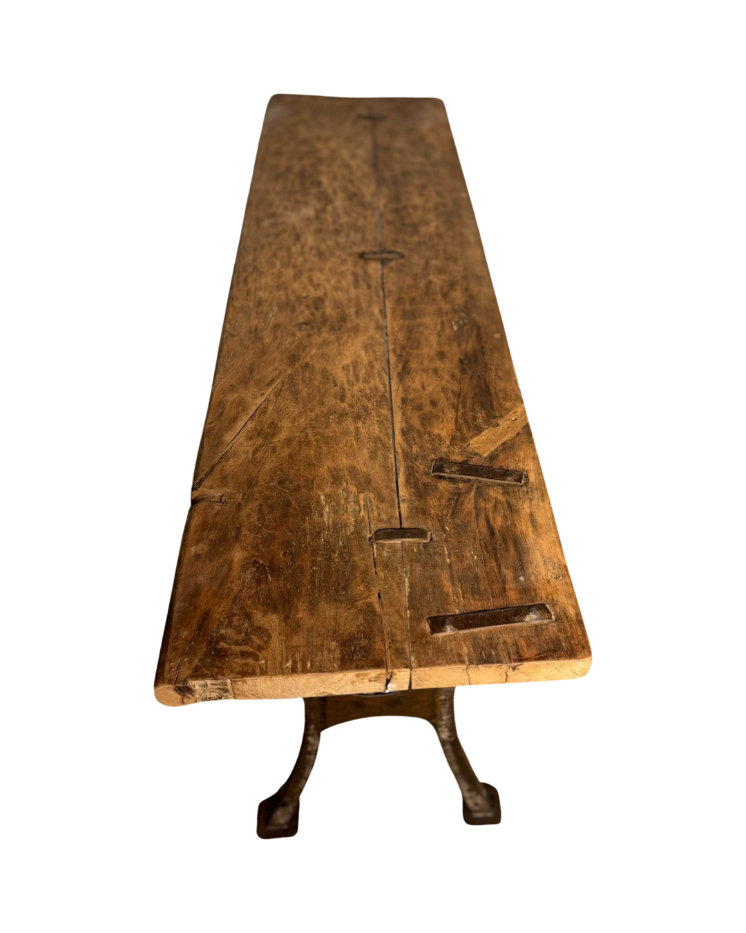 Console met metalen H poten