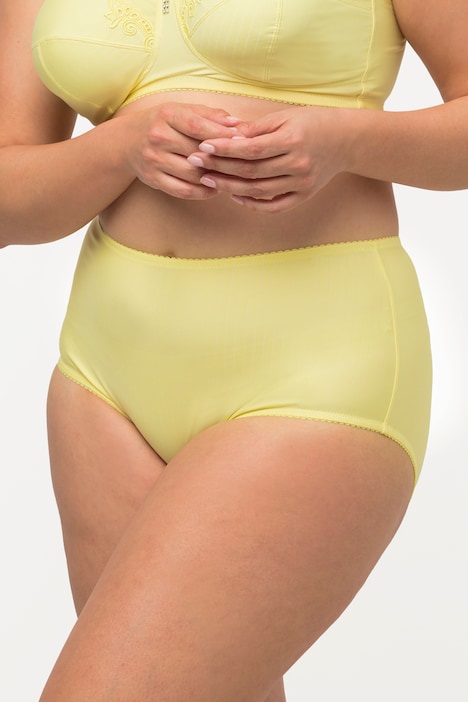 Midislips, 2er-Pack, Nadelstreifen, höher geschnitten