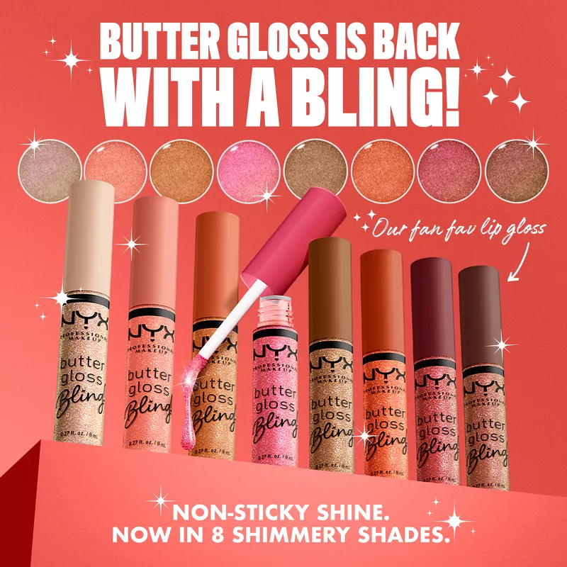 NYX Prof. Makeup Butter Gloss Bling 8 ml - 05 She Got Money