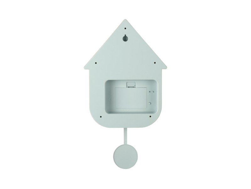 Wall Clock Modern Cuckoo KA5768TB Turquoise blue