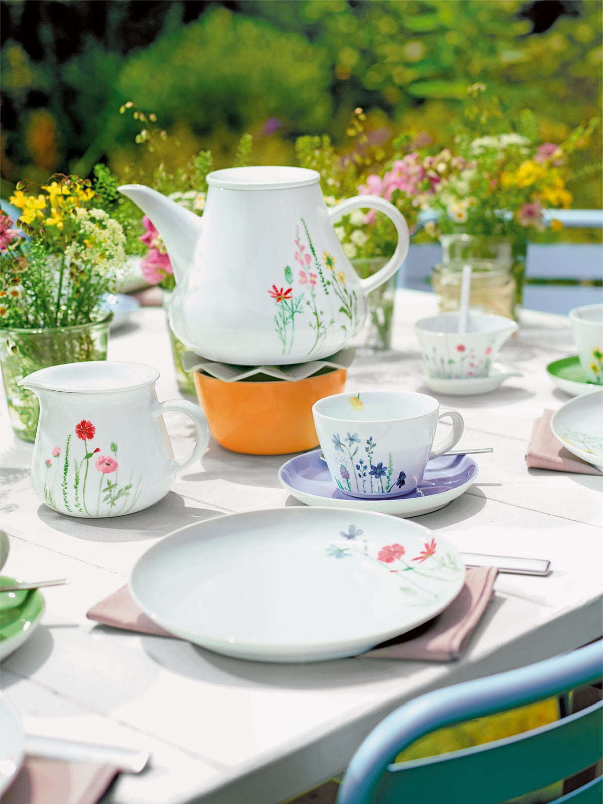 KAHLA Espressotasse FIVE SENSES Weiß mit Blumendekor