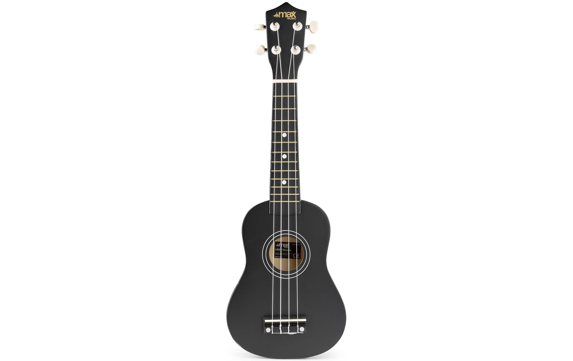 Ukulele »UKEY Set Soprano Schwarz 21 Zoll« Holzart: Linde (China)