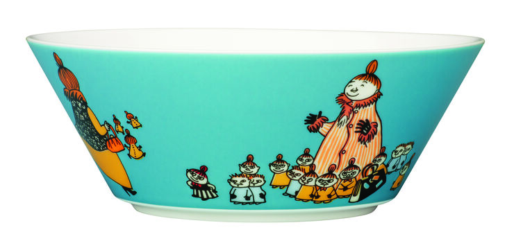 Moomin Arabia Mumi 15cm. skål, Mymlens mor Blå