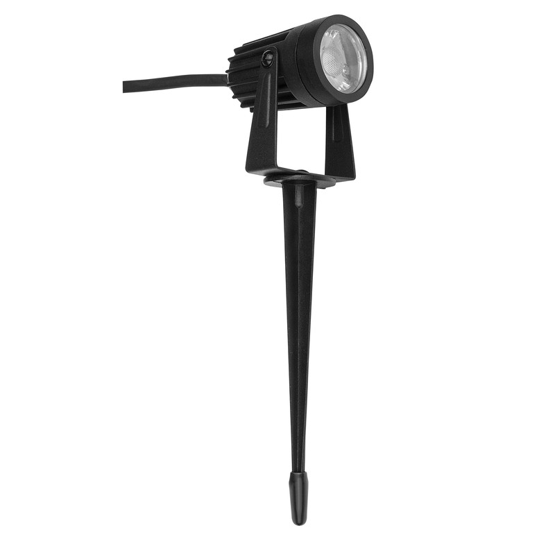 Luceco LED Tuinspot met grondpen IP66 3W 200lm 4000K Zwart