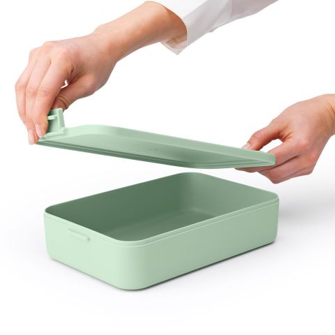 Make & Take Lunchbox, large, kunststof - Jade Green