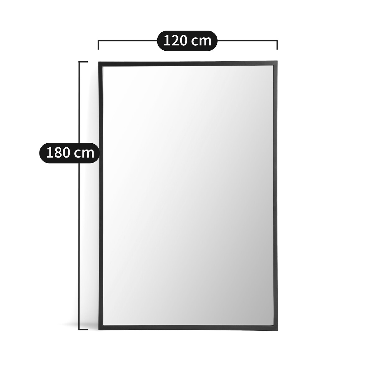 LA REDOUTE INTERIEURS<br>Espelho retangular de metal XXL 120x180 cm, Lenaig