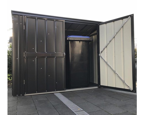 GLOBEL 7x3 bakken opbergbox, 233x95x132 cm, antraciet