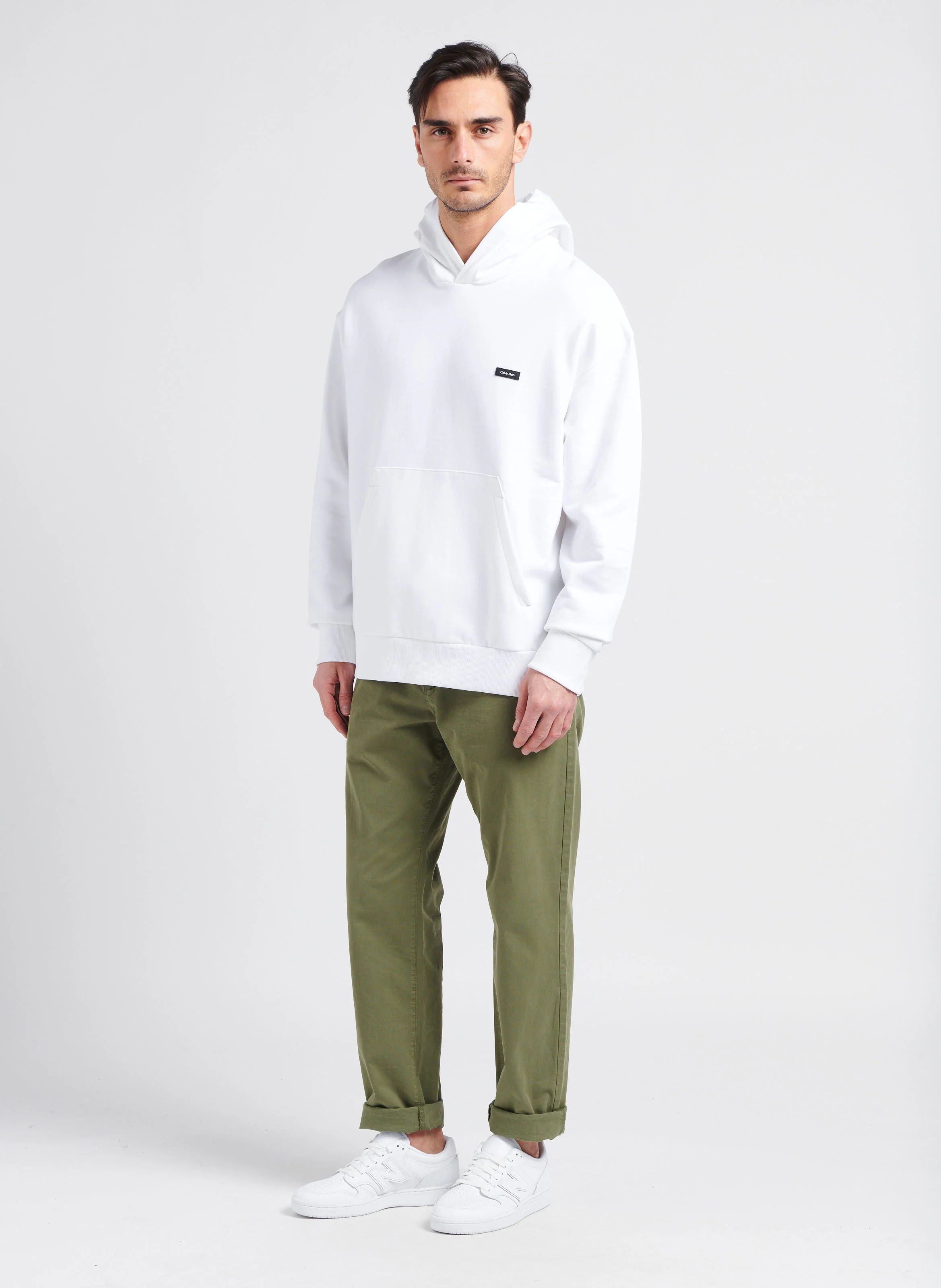 Sweat à capuche en coton| Blanc