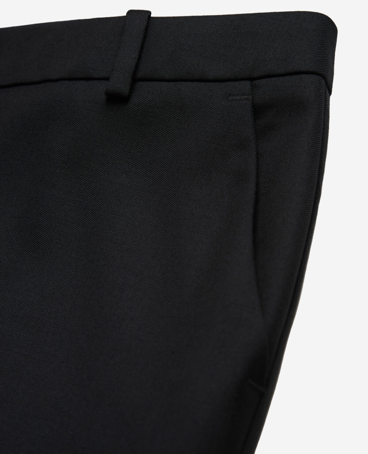 Pantalon de costume en laine noir