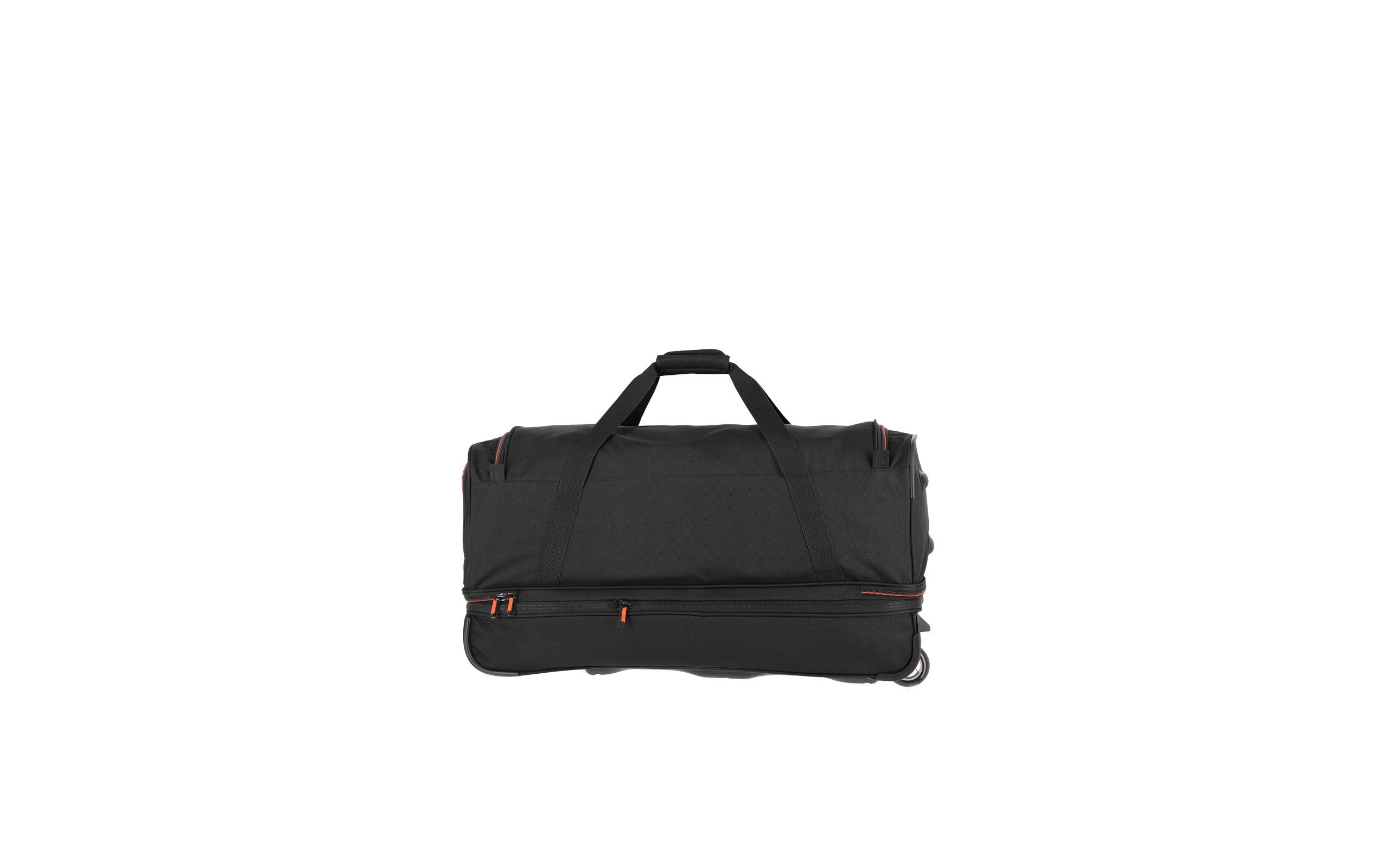 Reisekoffer BASICS Schwarz 70 cmSportliche Trolley Reisetasche für variable Gepäckmengen