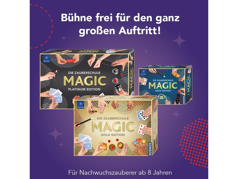 Kosmos Zauberkasten Magic: Zauber-Truhe Utensilien für 20 magische Tricks mit Zaubergeld