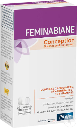 PiLeJe Feminabiane Conception 30 Comprimés + 30 Capsules