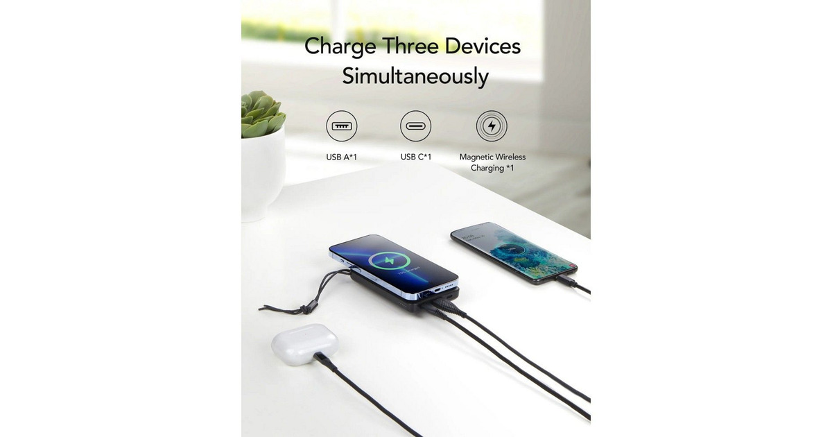 VEGERMagOn powerbank 10.000mAh  (Zwart)