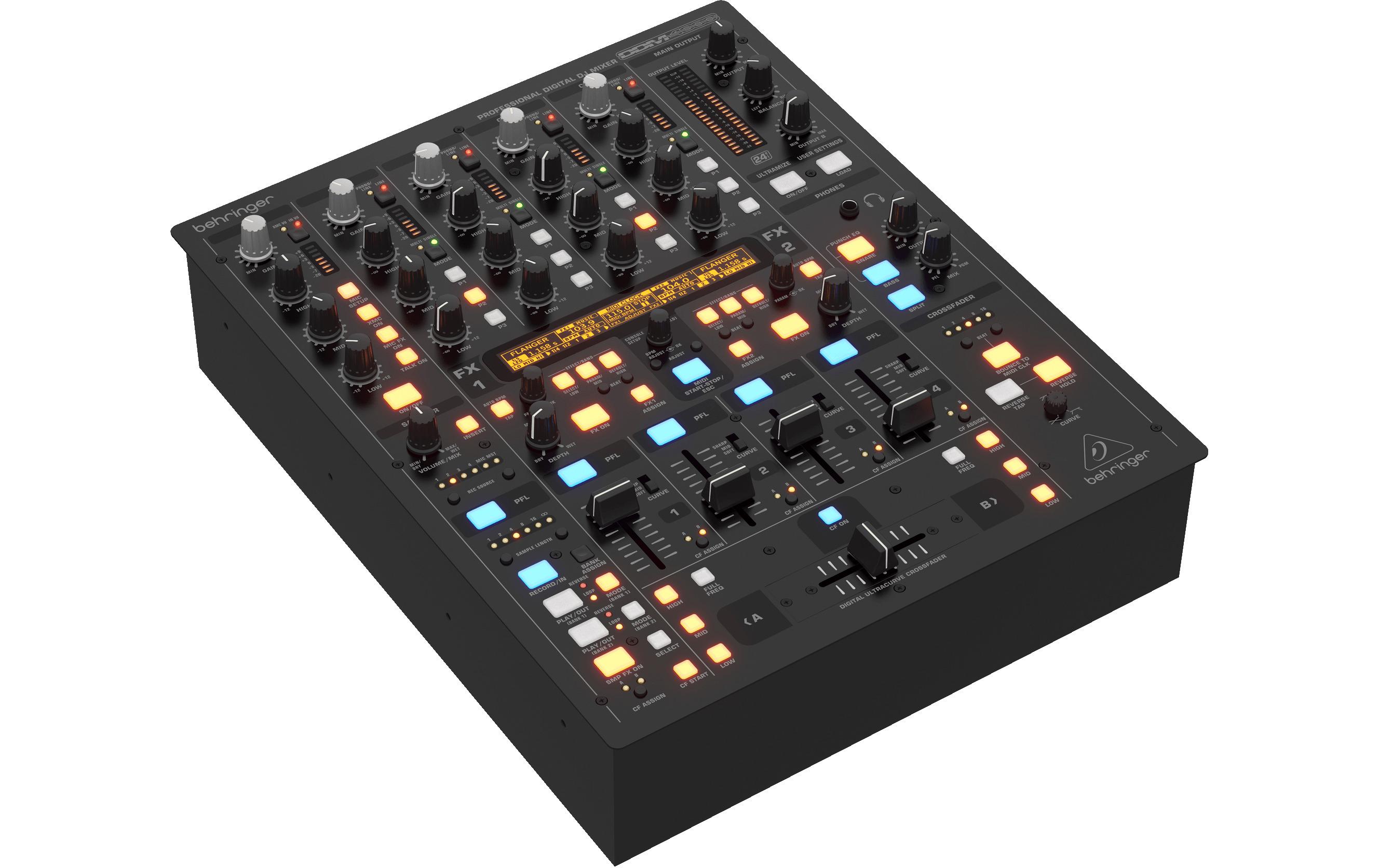 DJ-Mixer DDM4000<br>5-Kanal-Digital-DJ-Mixer mit Sampler und 4 Effekt-Sektionen