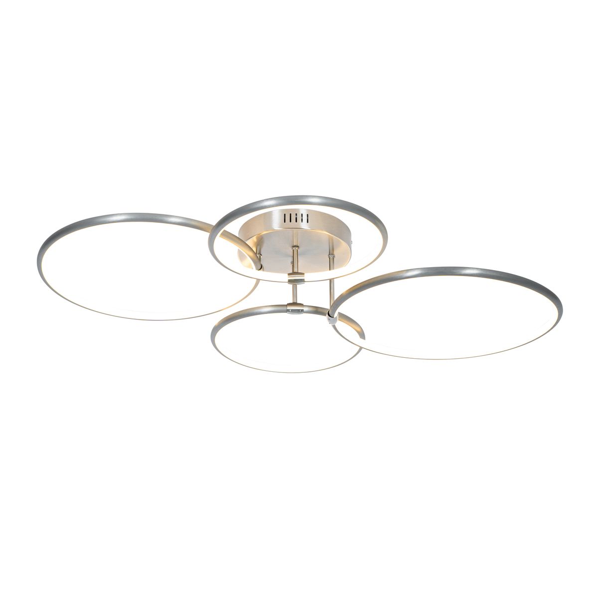 Design plafondlamp staal incl. LED 3-staps dimbaar 4-lichts - Joaniqa