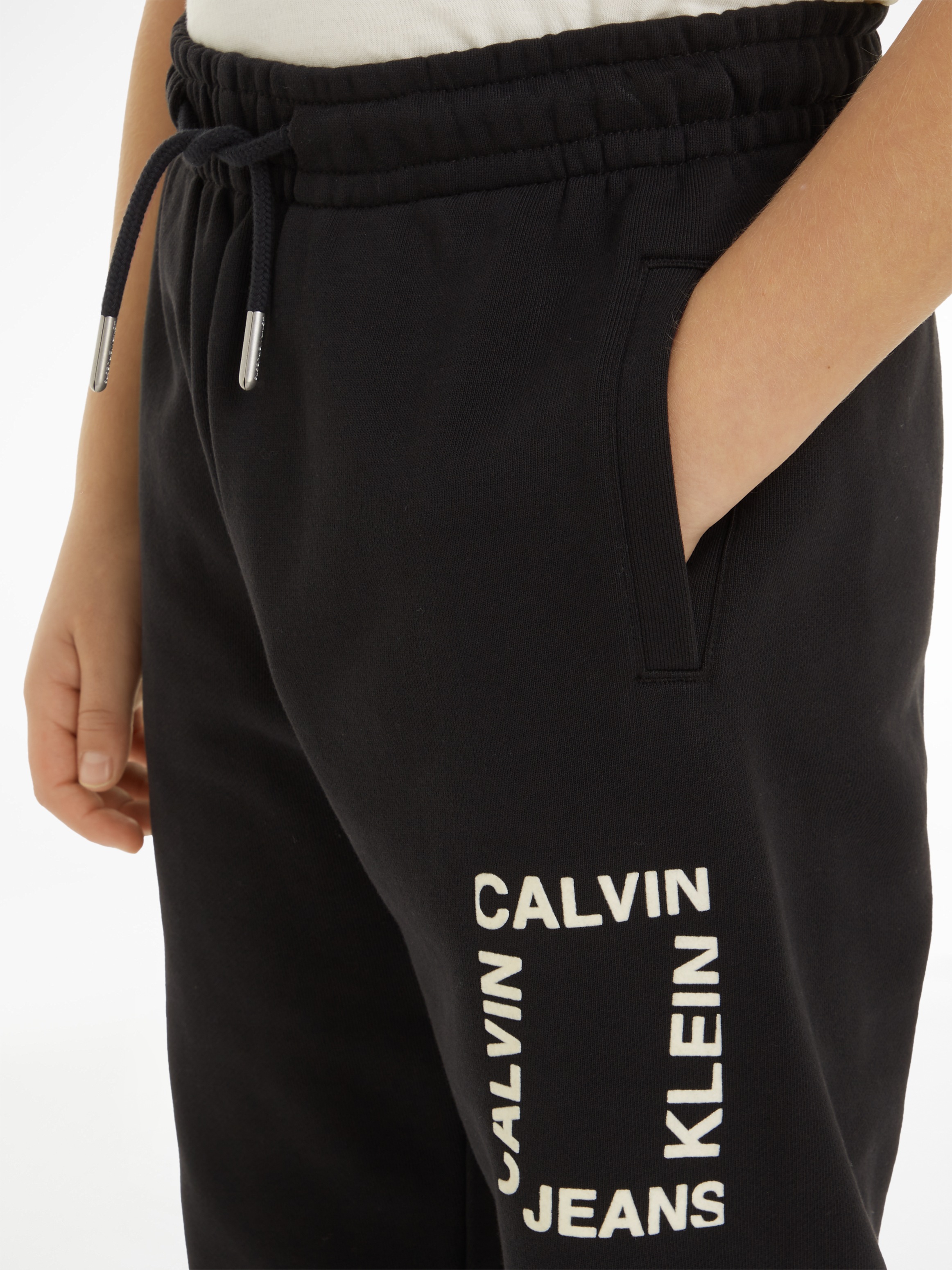 Calvin Klein Jeans Sweathose »MINI HERO FLOCK LOGO PANTS«  für Kinder bis 16 Jahre