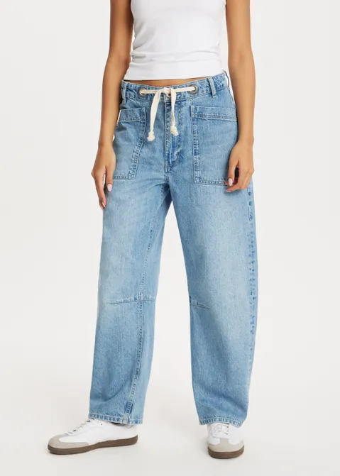 Barrel baggy jeans blauw (BLW.USM)