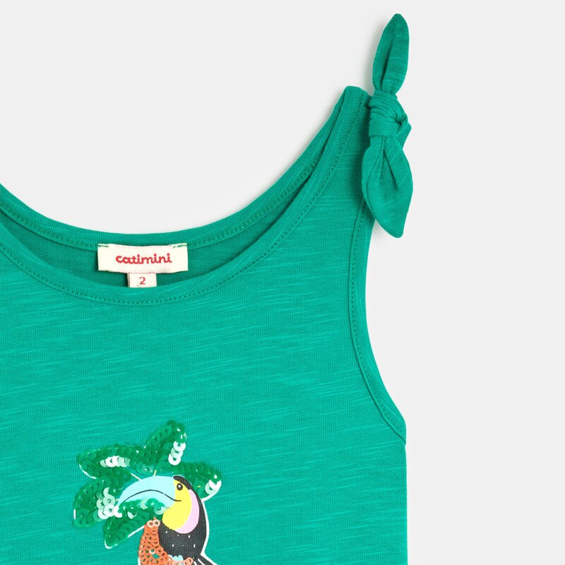 Débardeur bébé fille vert toucan Catimini Vert