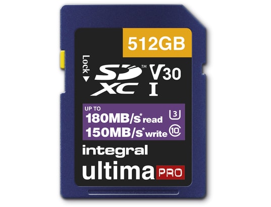 INTEGRAL - Carte mémoire 512 Go INSDX512G-180/150V30