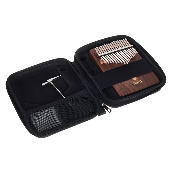 Sela Kalimba 17 Solid Black Walnut