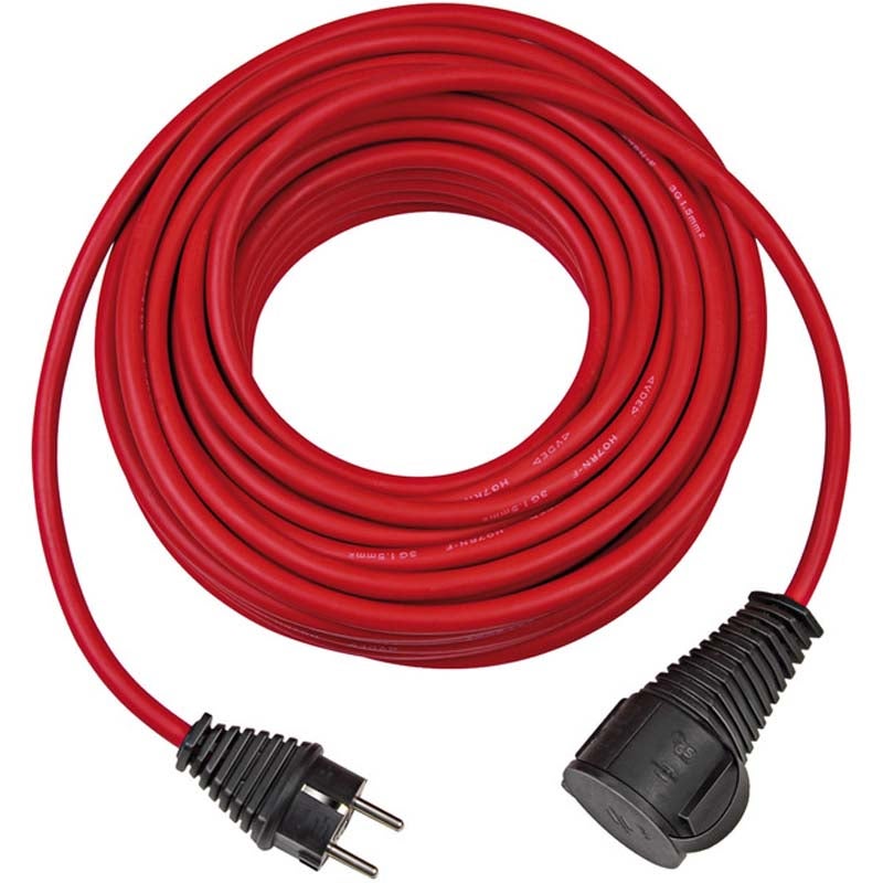 Brennenstuhl Verl Kabel 1167830 verlengsnoer neopreen rubber buitengebruik 25m rood